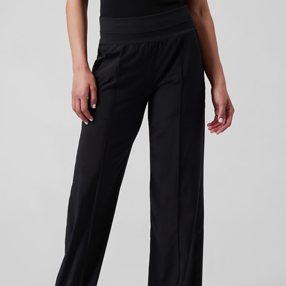 New Athleta Nolita Wide Leg Pants Black  Size 8
